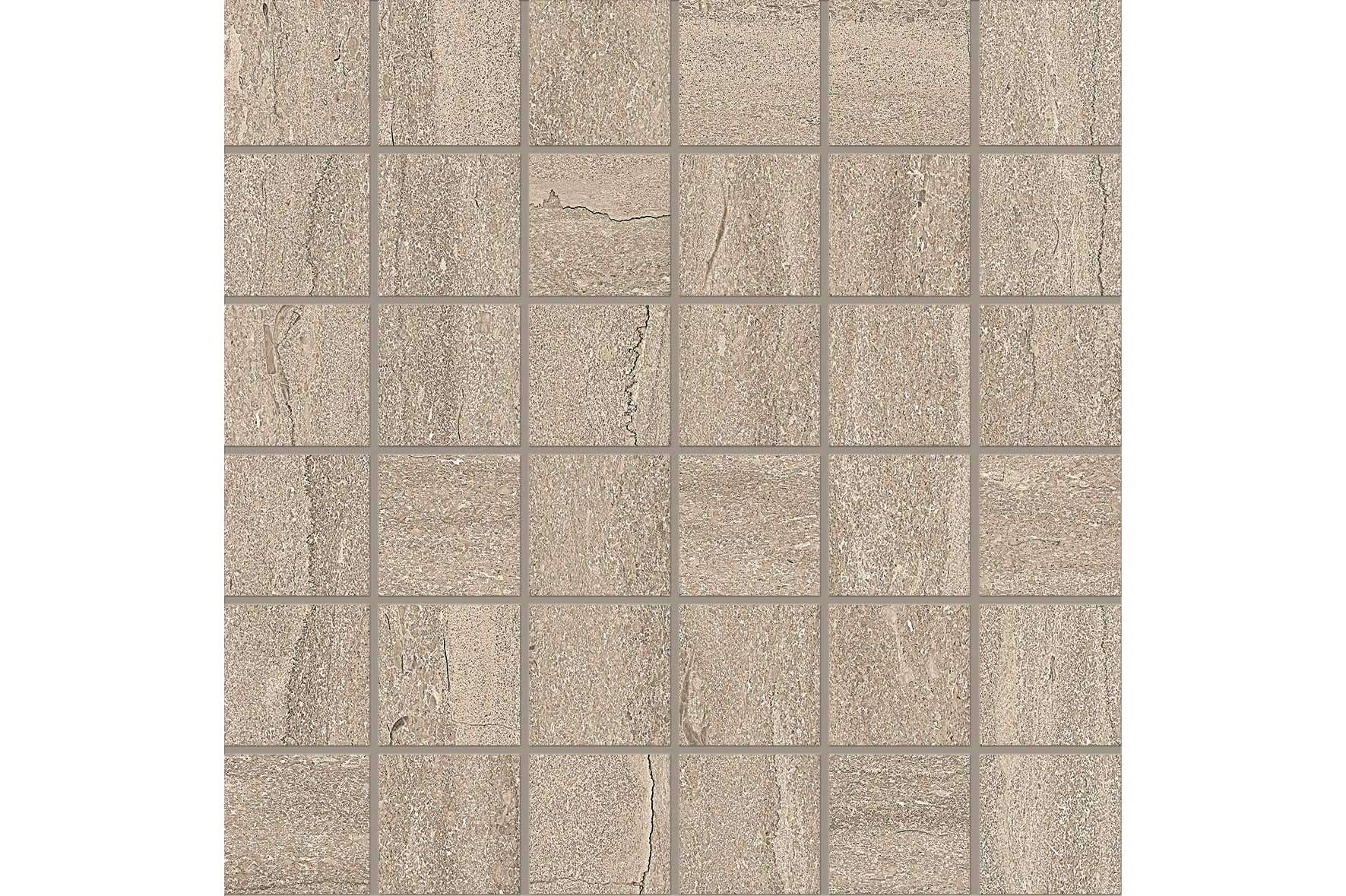 Керамогранит Ergon by Emil Group Portland Stone Vien Cut Sand Mosaico 5X5