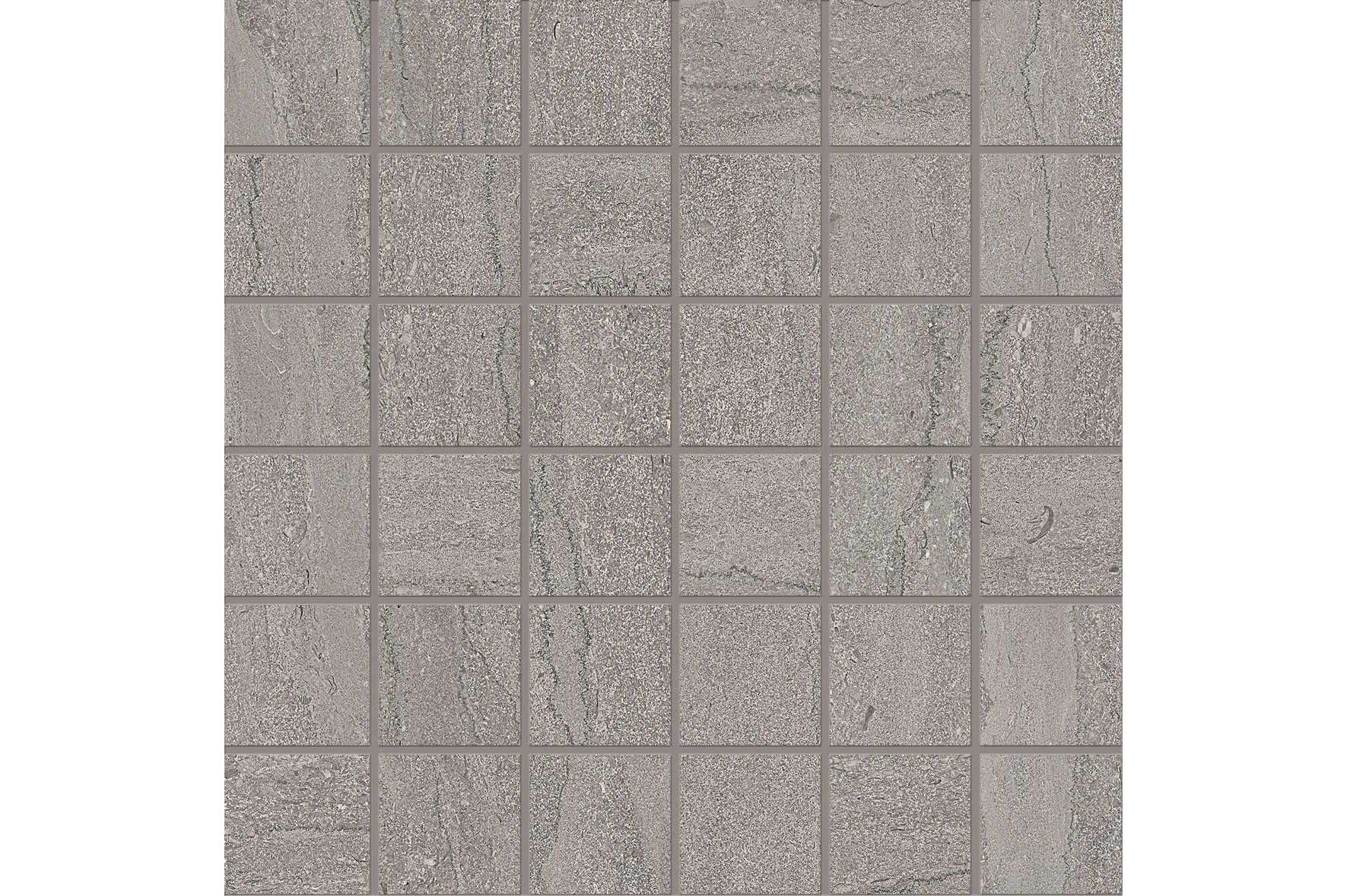 Керамогранит Ergon by Emil Group Portland Stone Vien Cut Lead Mosaico 5X5