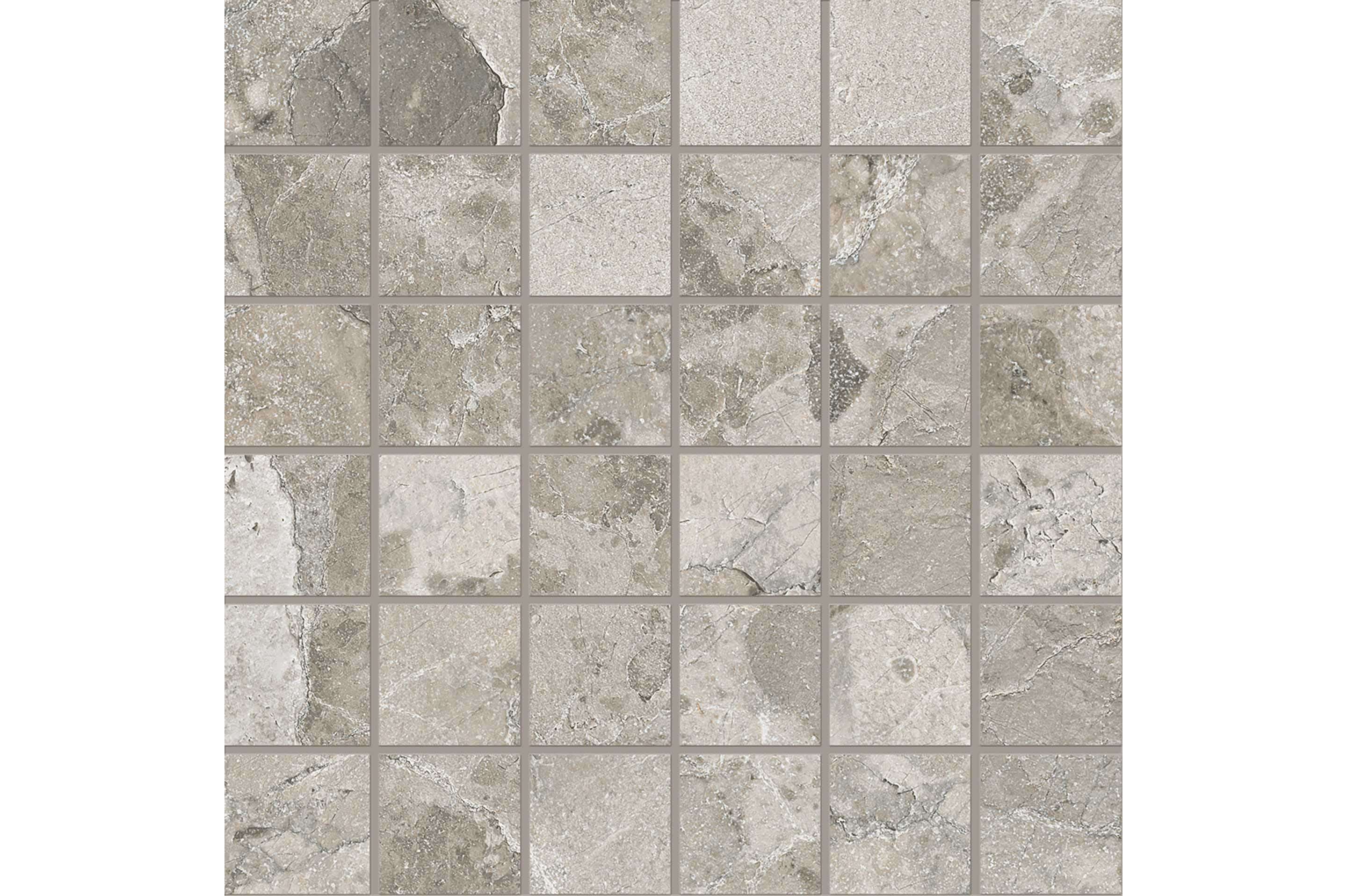 Керамогранит Ergon by Emil Group Matera Stone Dark Grey Mosaico 5X5