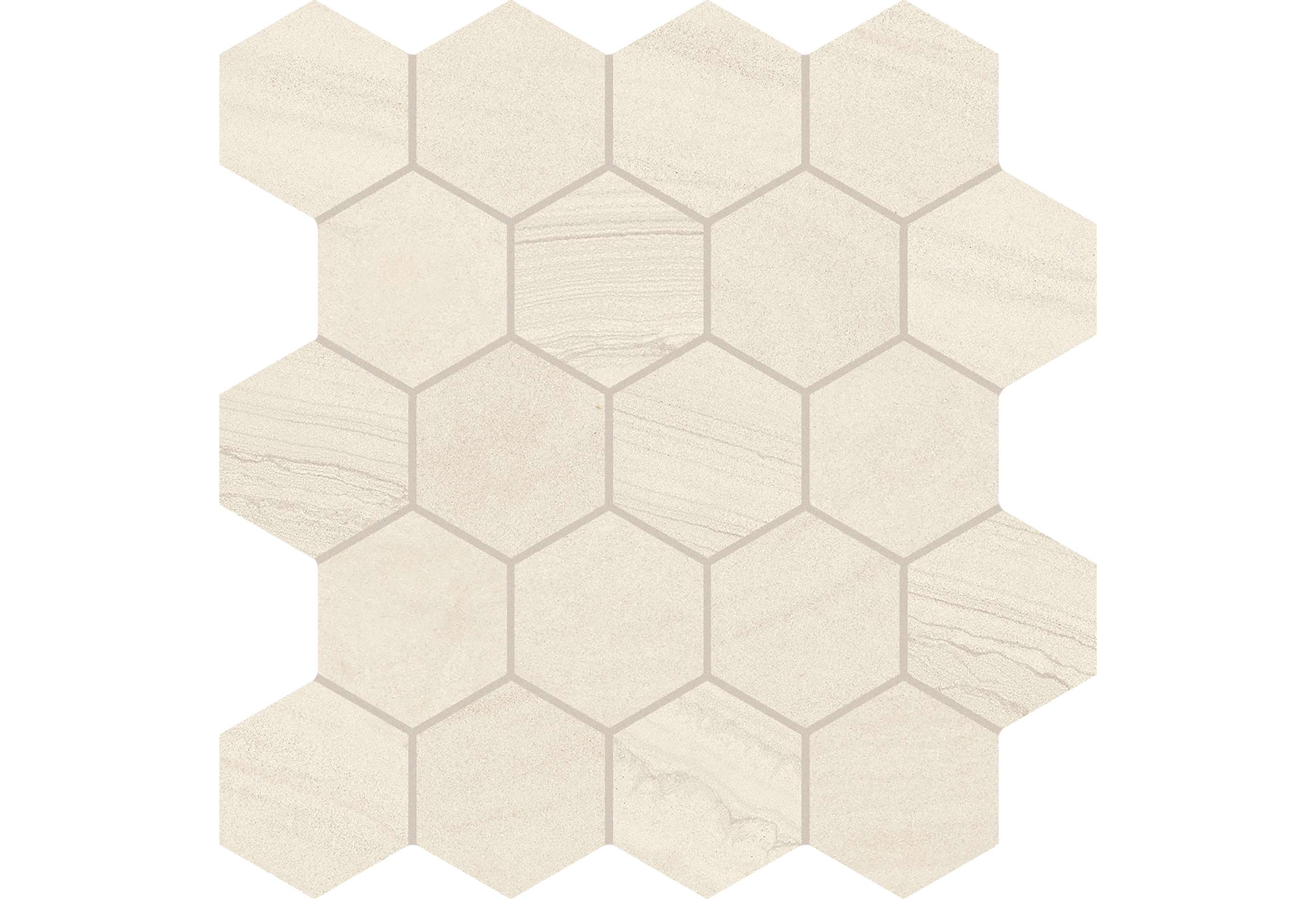 Керамогранит Provenza by Emil Group Varana Stone Beige Mosaico Hexagon Crosscut