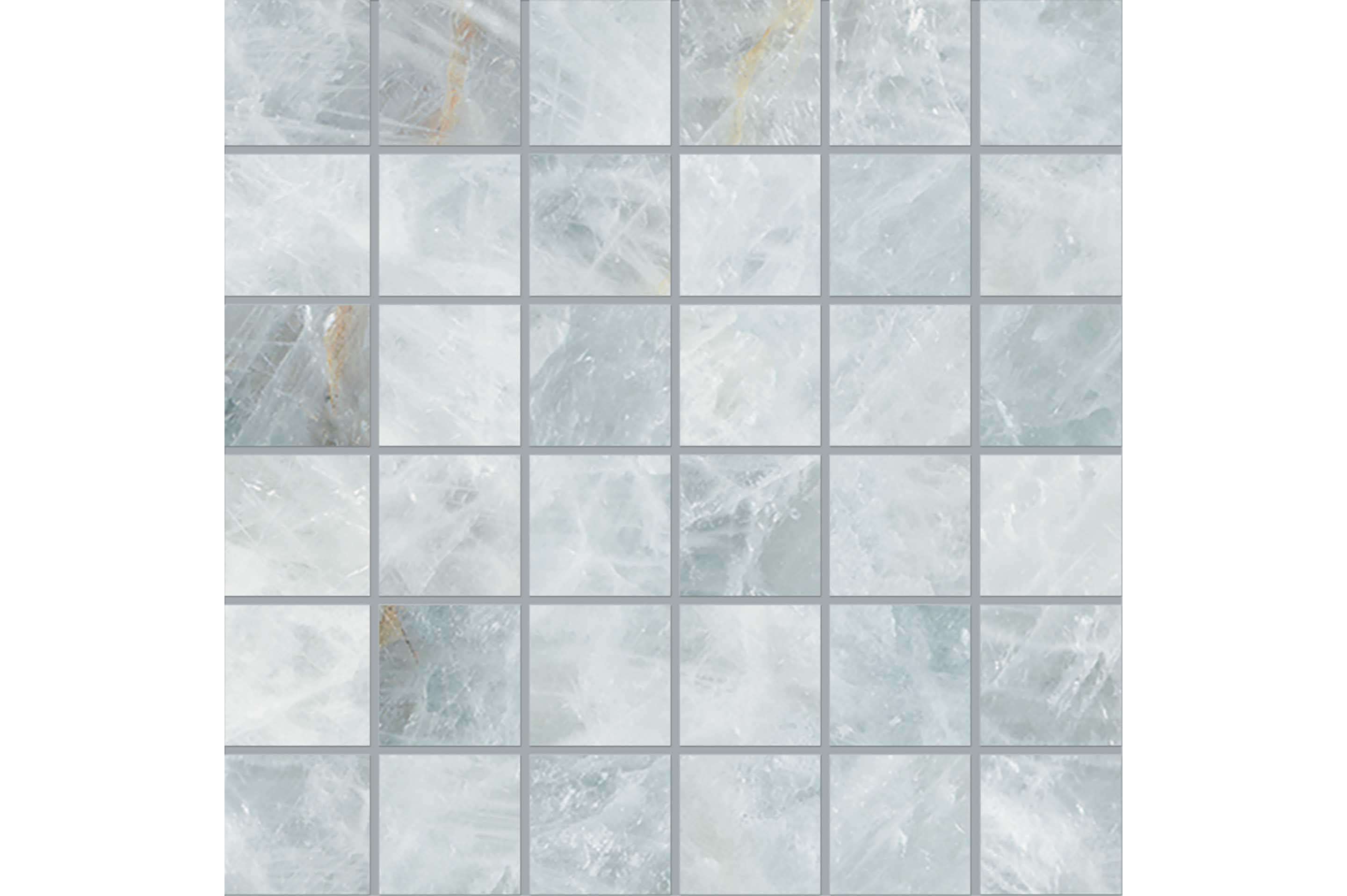 Керамогранит Emil Ceramica Tele Di Marmo Precious Mosaico 5X5 Crystal Azure