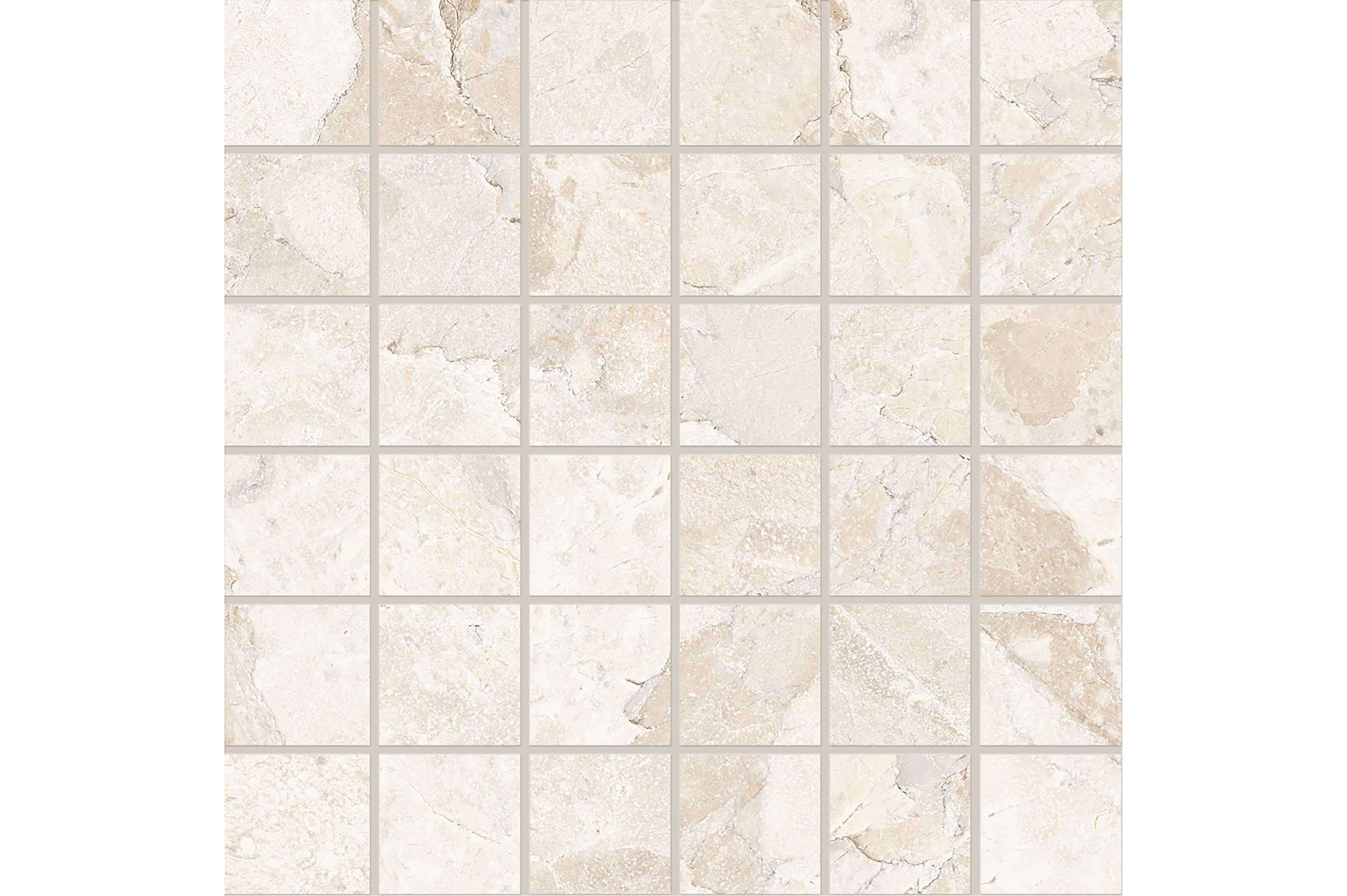 Керамогранит Ergon by Emil Group Matera Stone White Mosaico 5X5