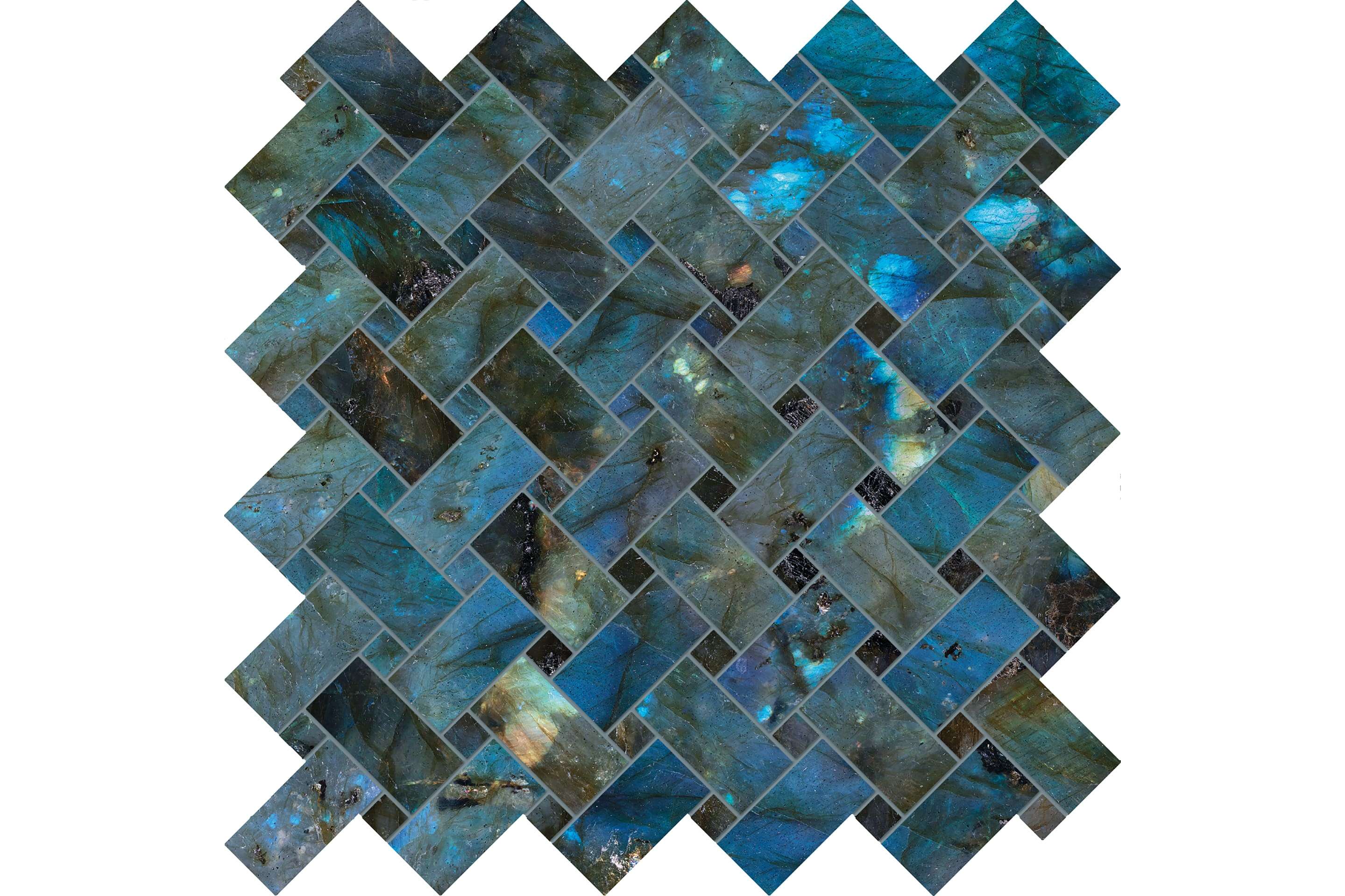 Керамогранит Emil Ceramica Tele Di Marmo Lumia Labradorite Mosaico Intrecci