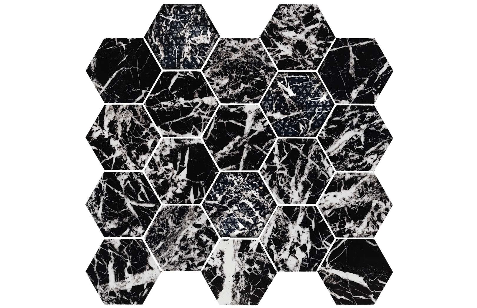 Керамогранит Piemme Ceramiche Majestic Hexagon Glam Black